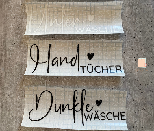 Aufkleber "Wäsche"