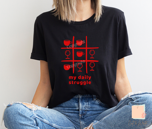 Bügelbild "daily struggle"