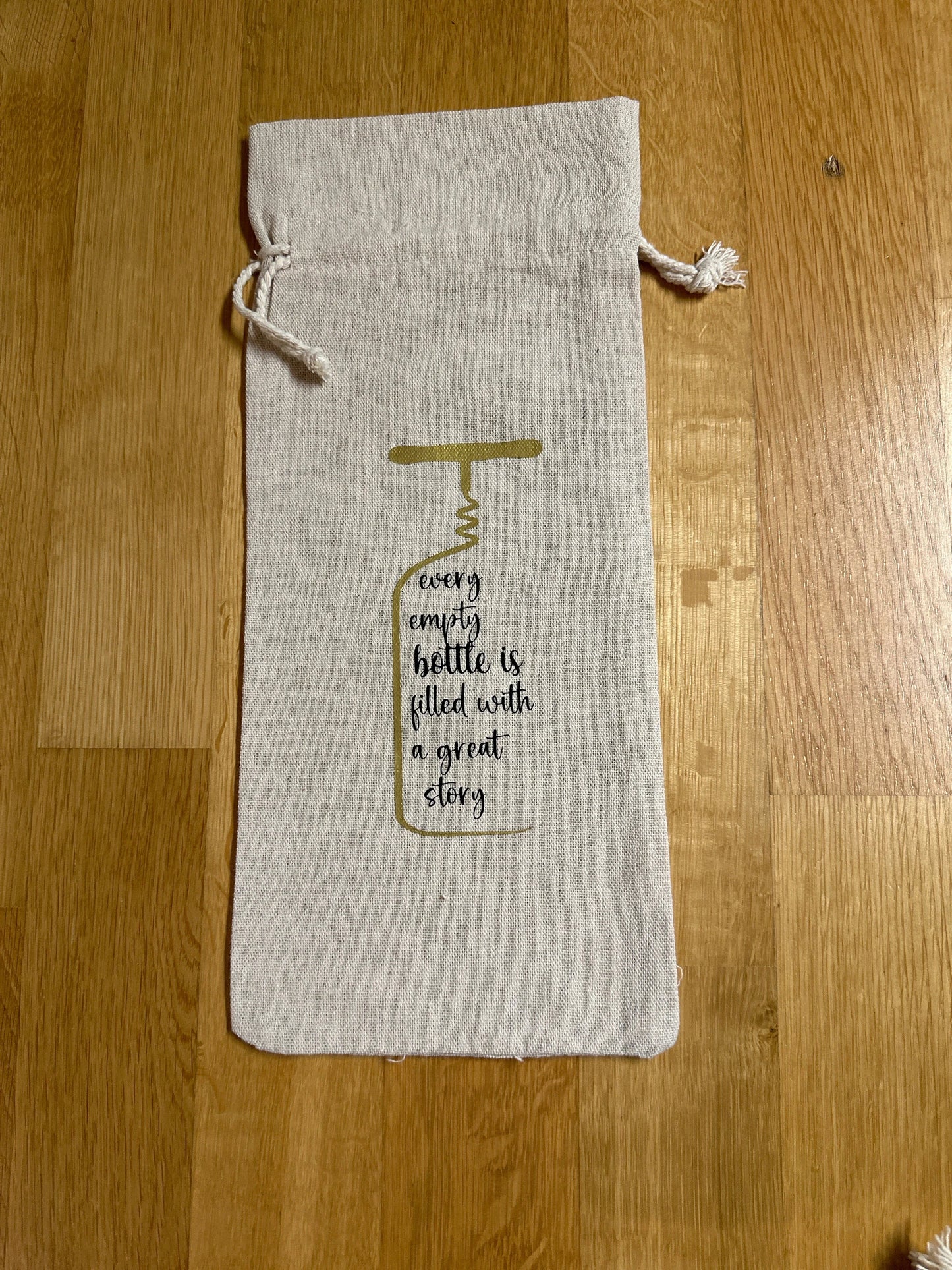 Weinsackerl Leinen - verschiedene Motive