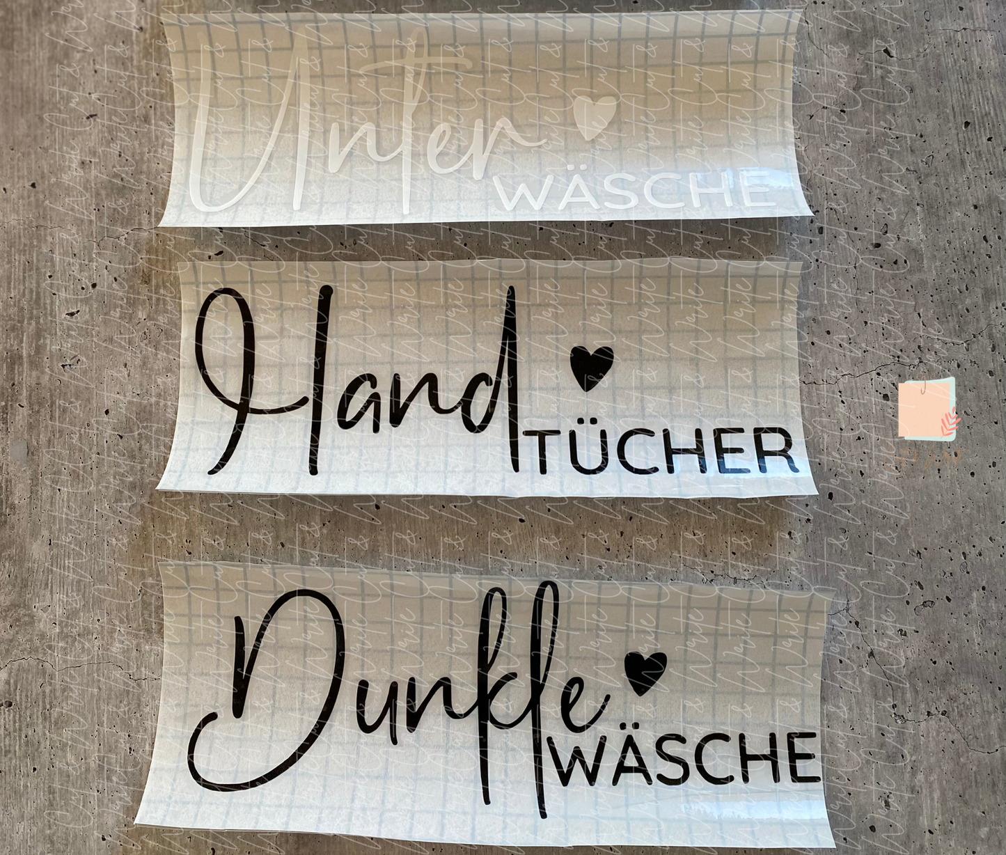 Aufkleber "Wäsche"