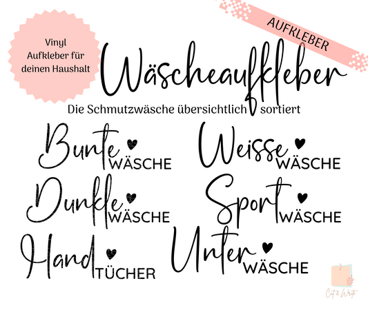 Aufkleber "Wäsche"