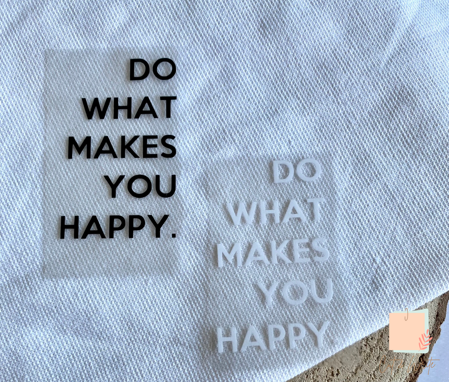 Bügelbild "do what makes you happy"