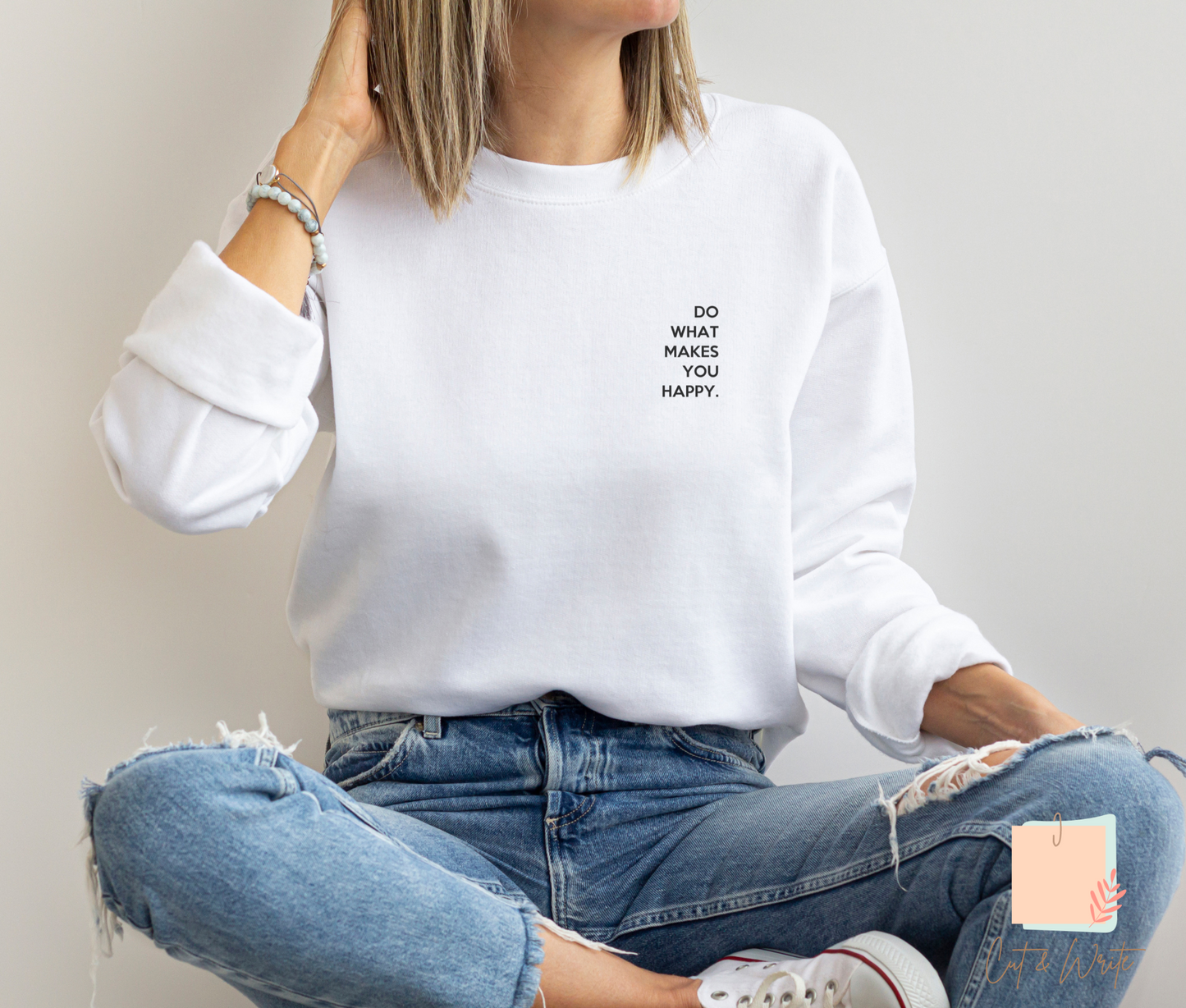 Bügelbild "do what makes you happy"