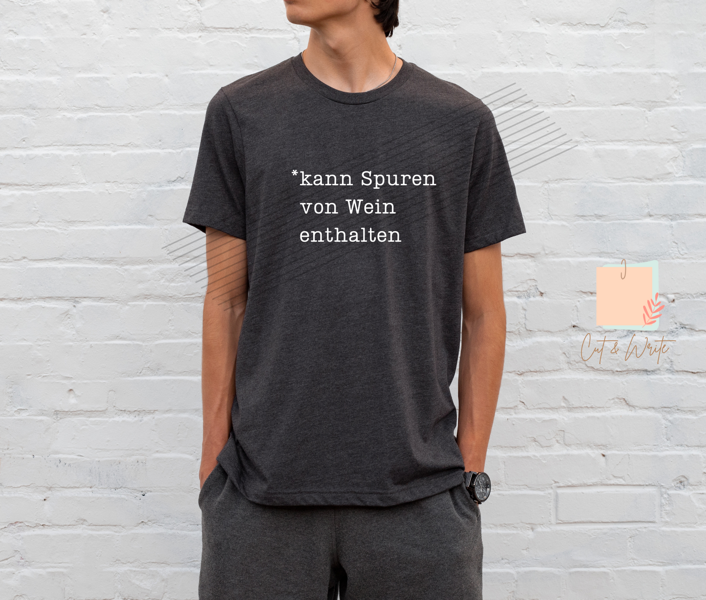 Bügelbild "Spuren von Wein"