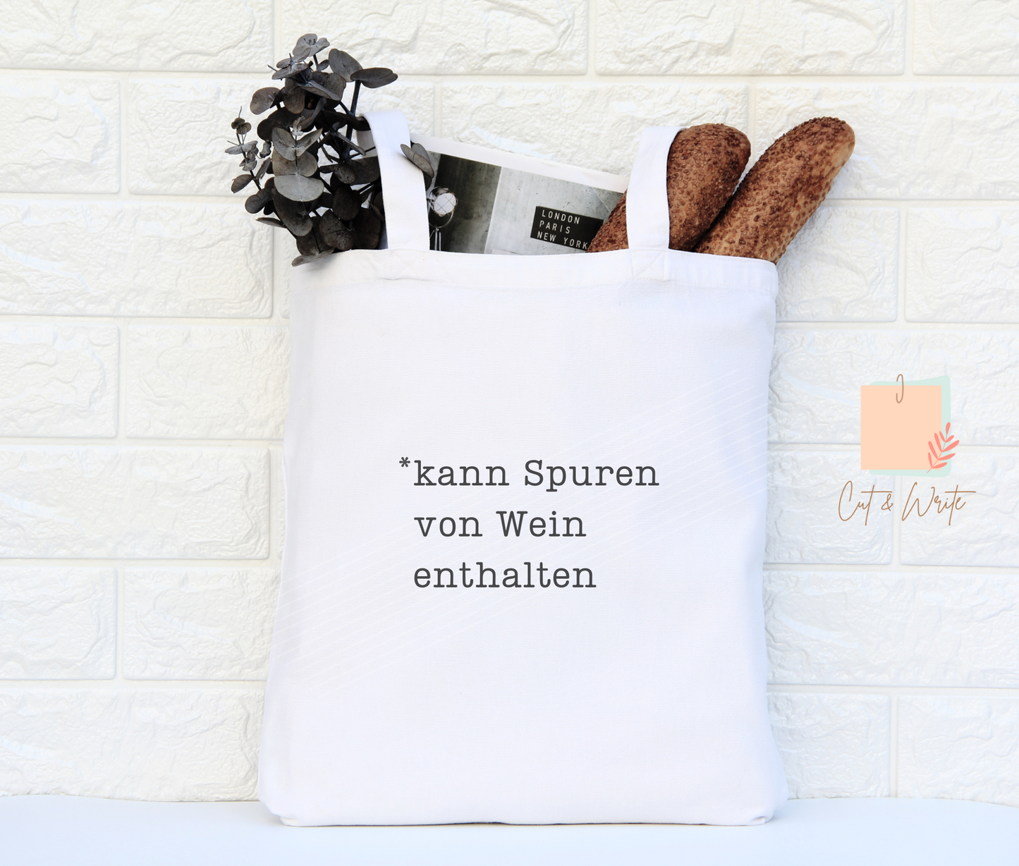 Bügelbild "Spuren von Wein"
