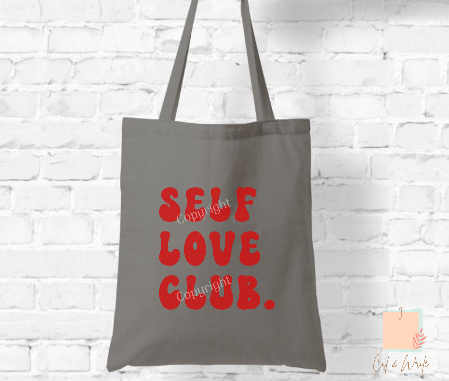 Bügelbild "self love club."