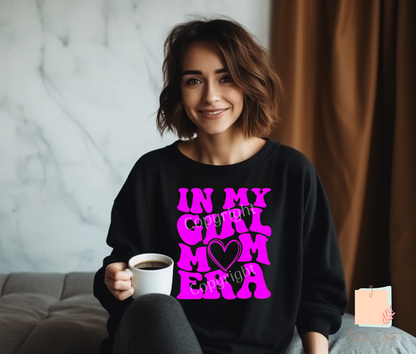 Bügelbild "girl mom era"