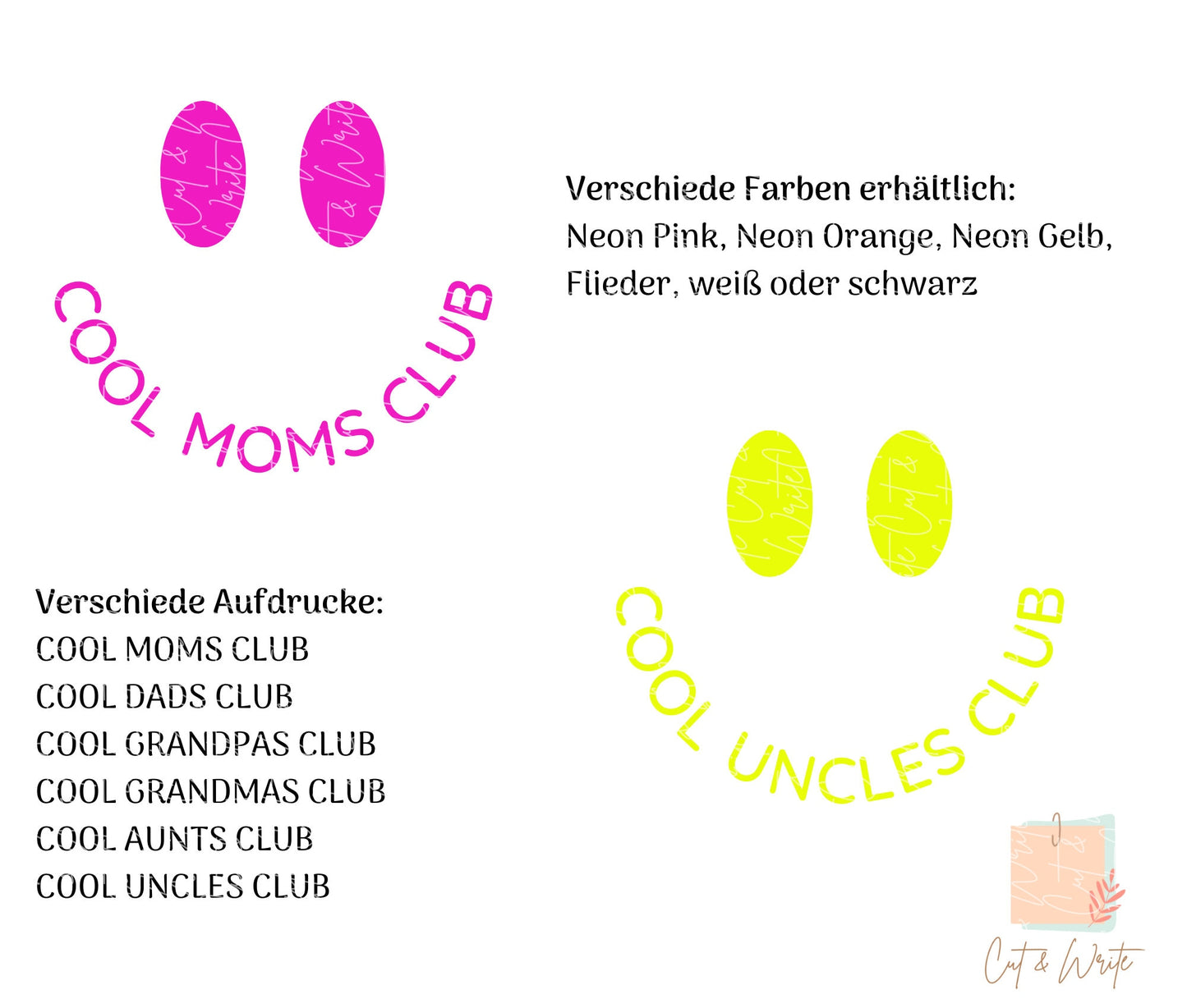 Bügelbild "cool club"