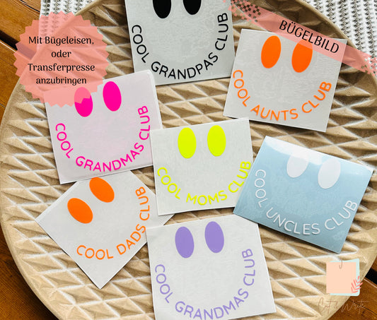 Bügelbild "cool club"