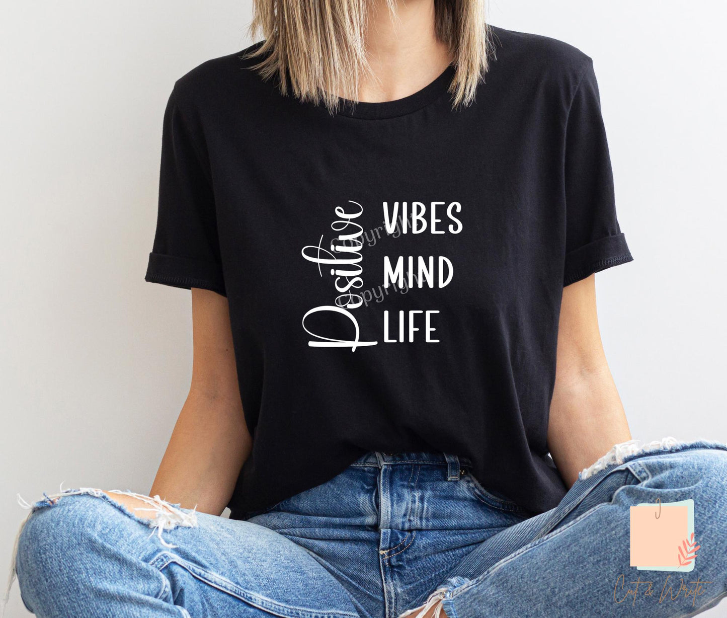 Bügelbild "Positive vibes"